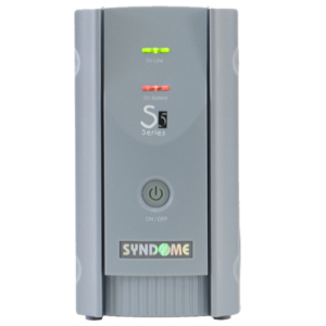 เครื่องสำรองไฟฟ้า SYNDOME รุ่น S5 สีเทา กำลังไฟ 800VA 360 วัตต์
