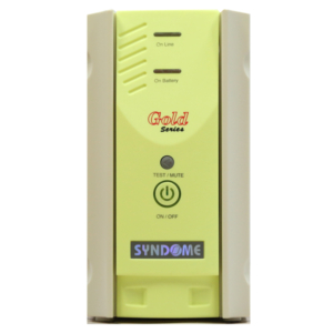 เครื่องสำรองไฟฟ้า Syndome รุ่น Gold Series-500 สีเหลือง กำลังไฟ 500 VA /400 วัตต์