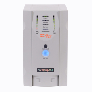 เครื่องสำรองไฟฟ้า Syndome รุ่น SZ 1001 PRO สีขาว กำลังไฟ 1000 VA /800 วัตต์